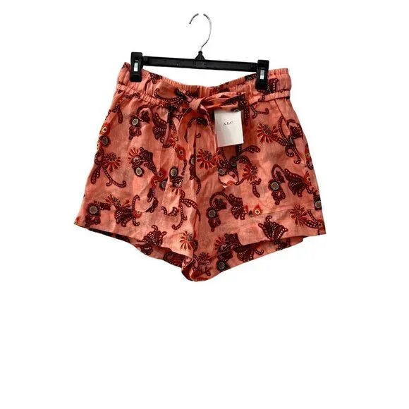 New A.L.C. Size 12 Barrett Shorts Sandstone Multi